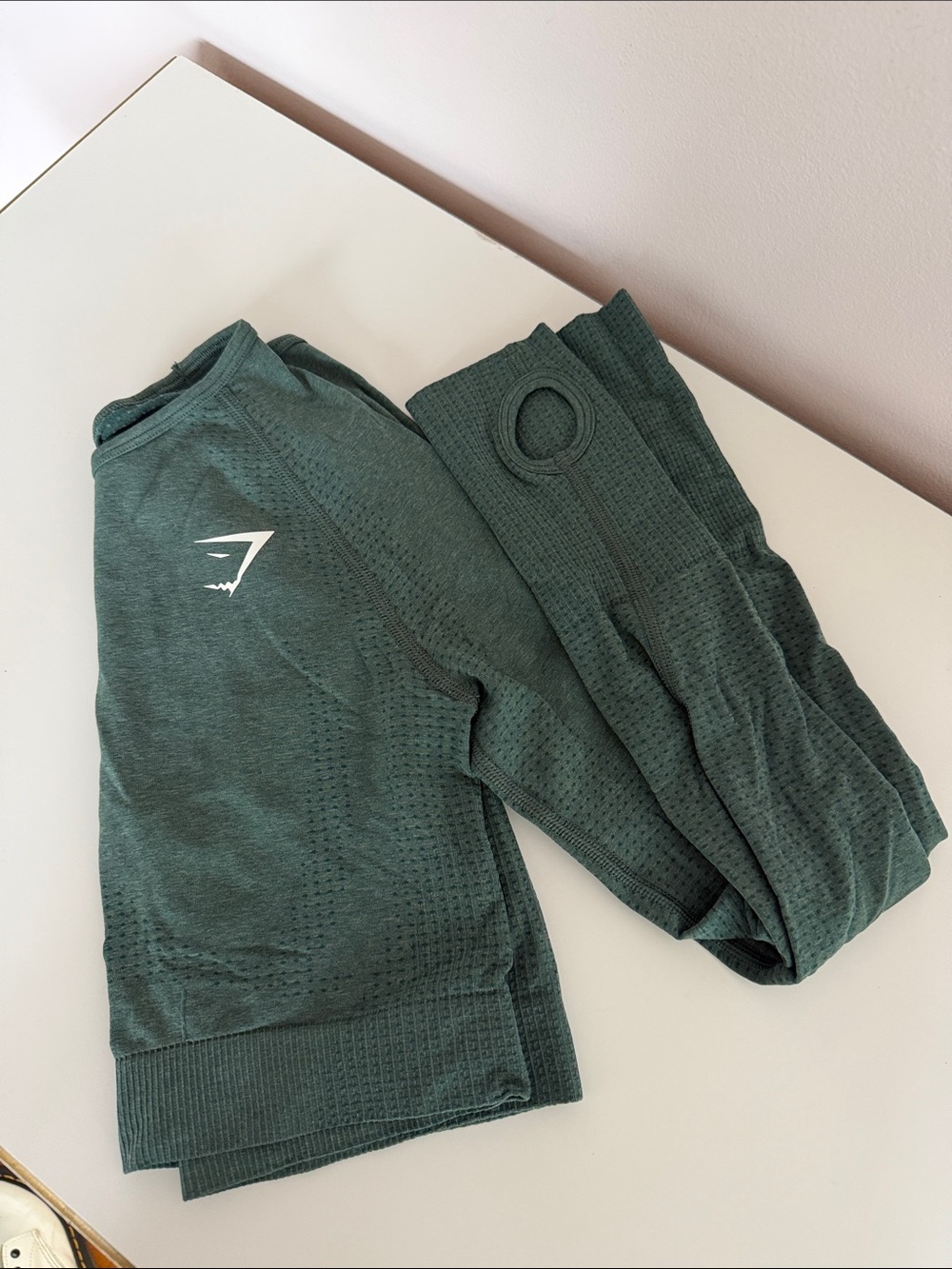 Gymshark Kids Seamless Leggings in Forest Green